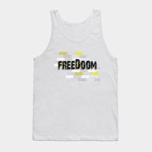 FreeDoom Yellow Tank Top